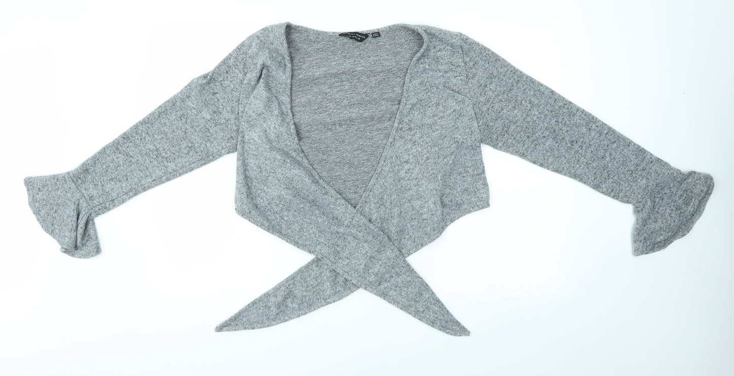 Dorothy Perkins Womens Grey   Cardigan Jumper Size 16