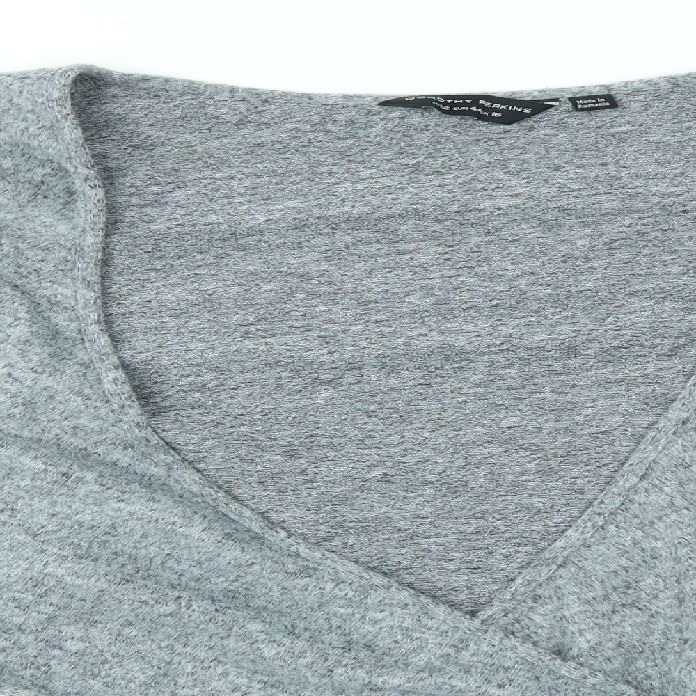 Dorothy Perkins Womens Grey   Cardigan Jumper Size 16
