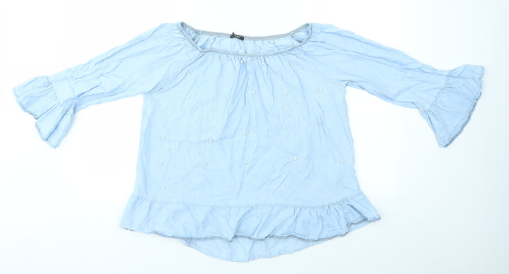 Quiz Womens Blue   Basic Blouse Size M
