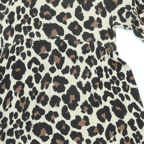 Boohoo Womens Multicoloured Animal Print  A-Line  Size 14