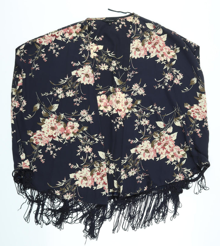 New Look Womens Multicoloured Floral Cardigan Jumper Size 12