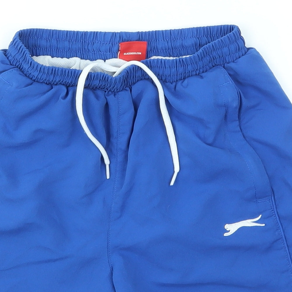 Slazenger Boys Blue   Dungaree Shorts Shorts Size 9-10 Years