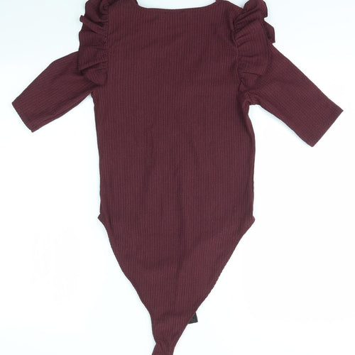 New Look Womens Purple   Bodysuit One-Piece Size 12