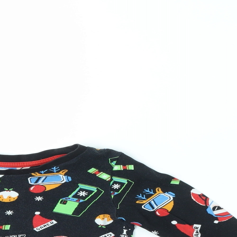 George Boys Multicoloured Solid   Pyjama Set Size 4-5 Years  - festive christmas