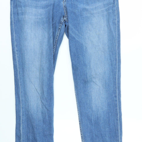 M&S Womens Blue   Skinny Jeans Size 12 L30 in