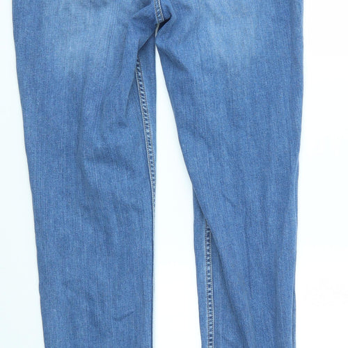 M&S Womens Blue   Skinny Jeans Size 12 L30 in