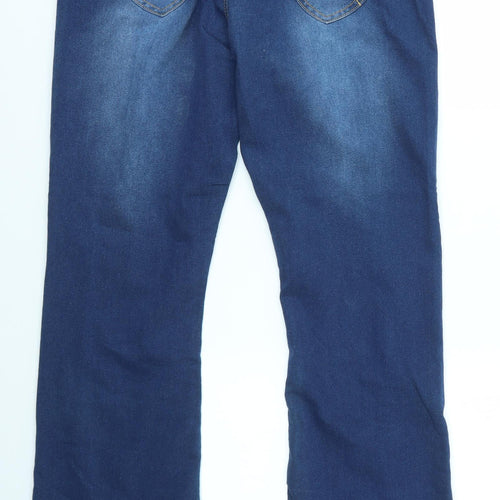 Grabal Alok Womens Blue   Bootcut Jeans Size 14 L30 in