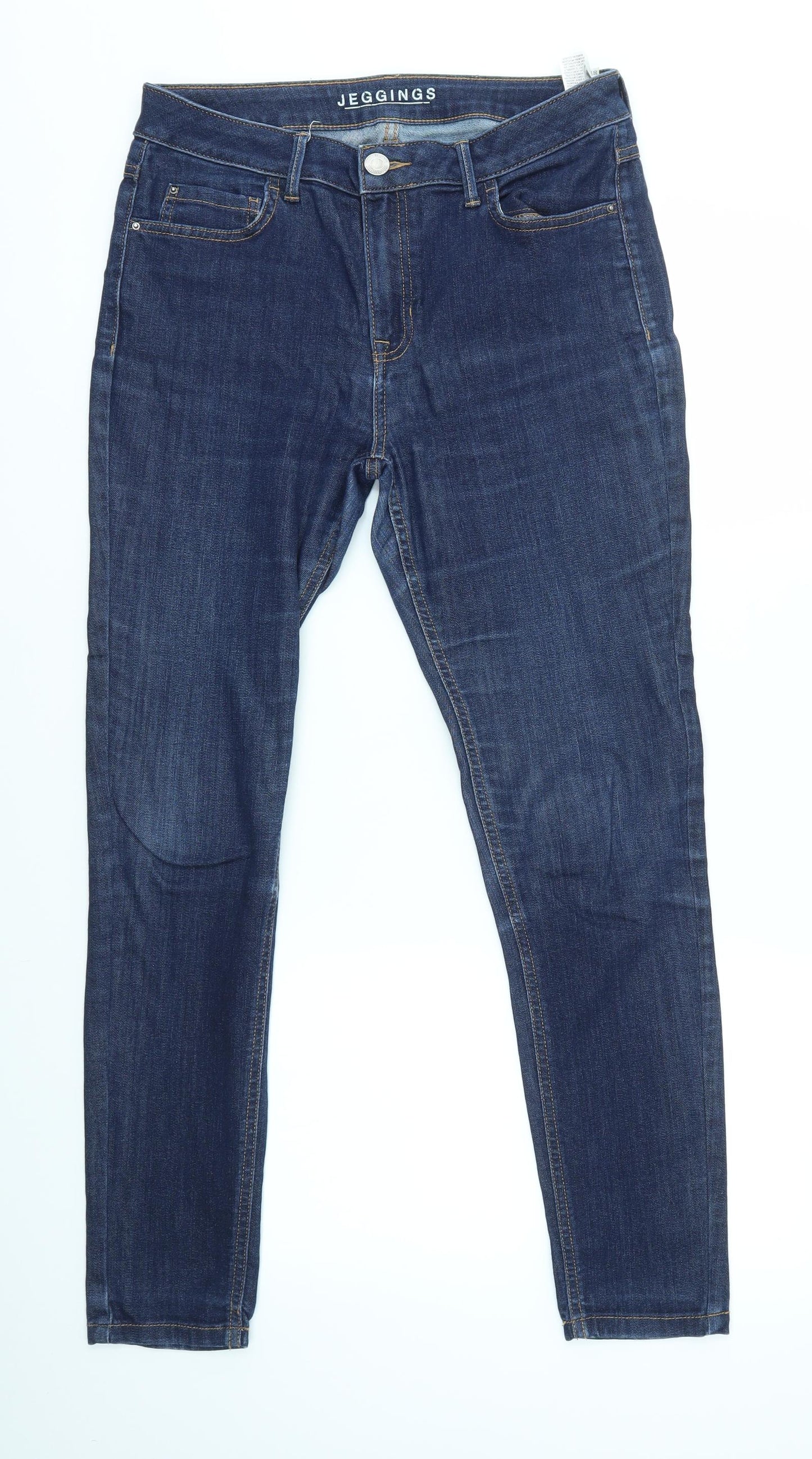 M&S Womens Blue   Skinny Jeans Size 12 L28 in
