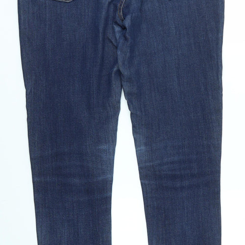 M&S Womens Blue   Skinny Jeans Size 12 L28 in