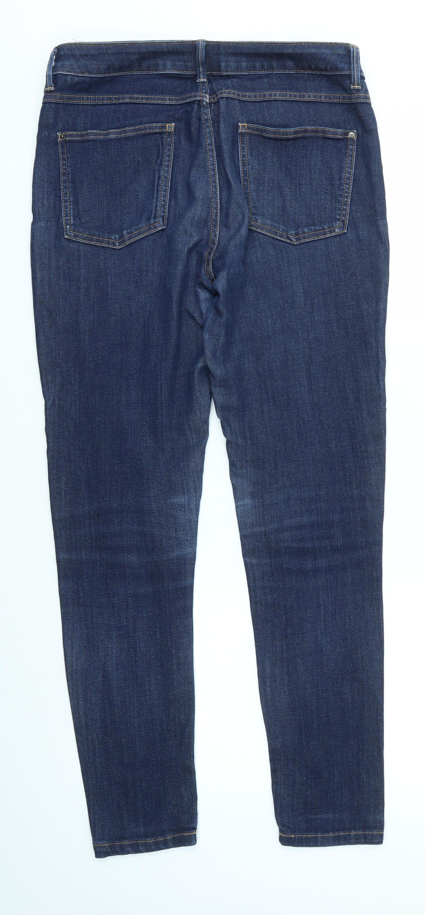 M&S Womens Blue   Skinny Jeans Size 12 L28 in