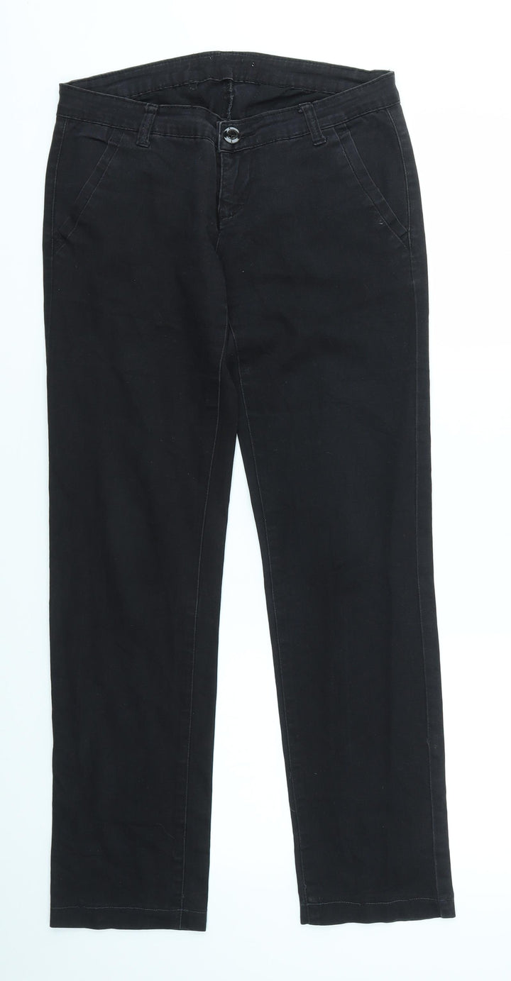 Preworn Womens Black Straight Jeans Size 29 in L29 in