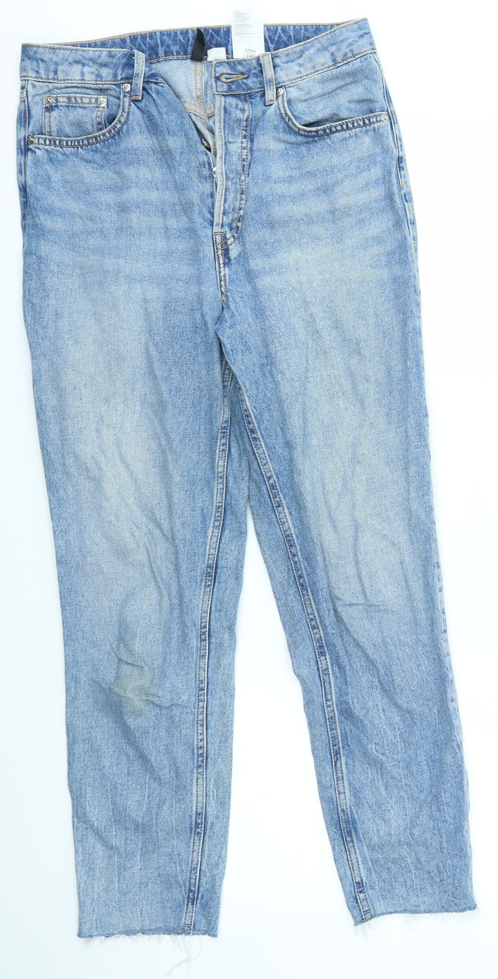 H&M Womens Blue   Straight Jeans Size 12 L27 in