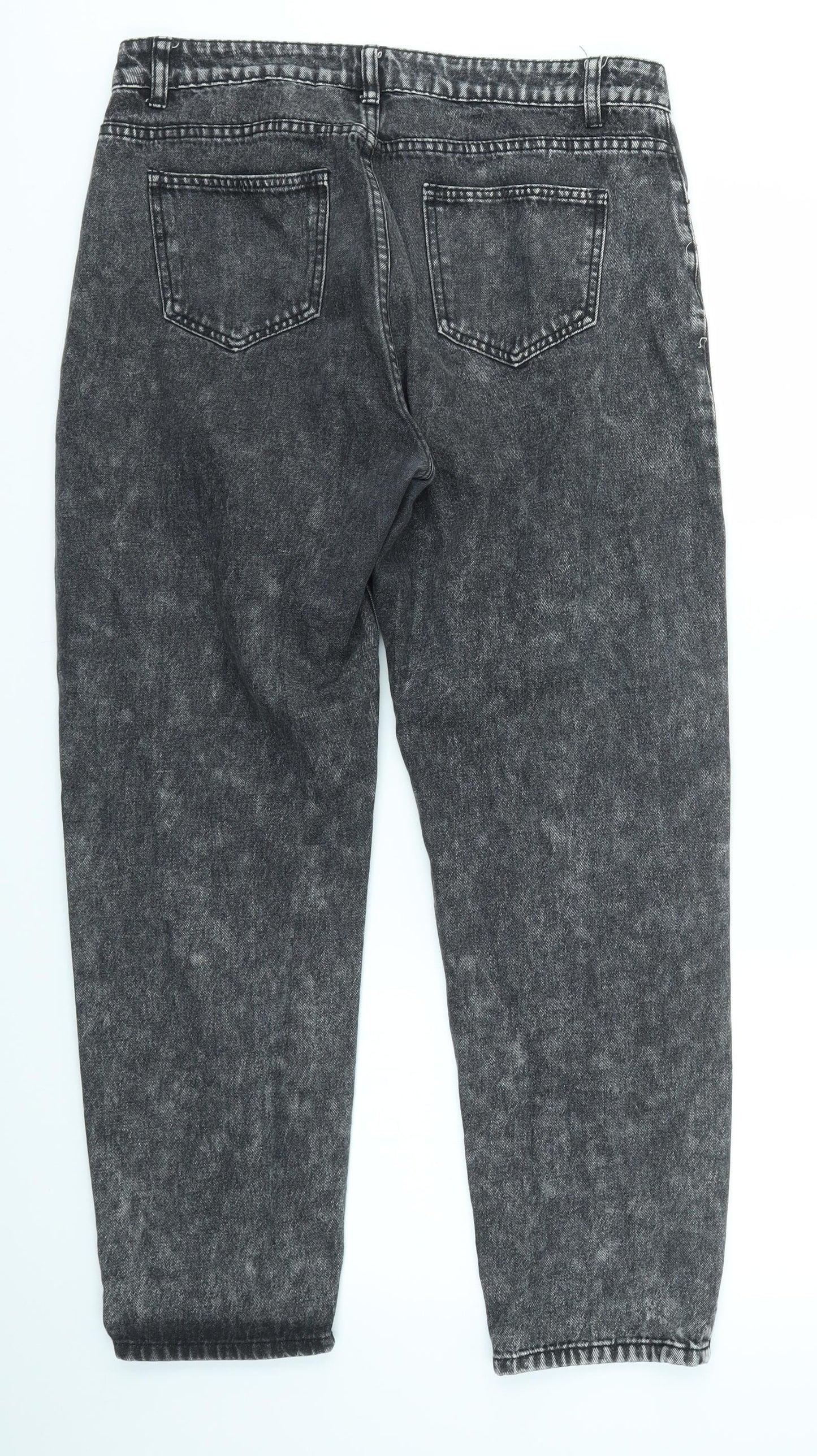 SheIn Womens Grey   Straight Jeans Size L L28 in
