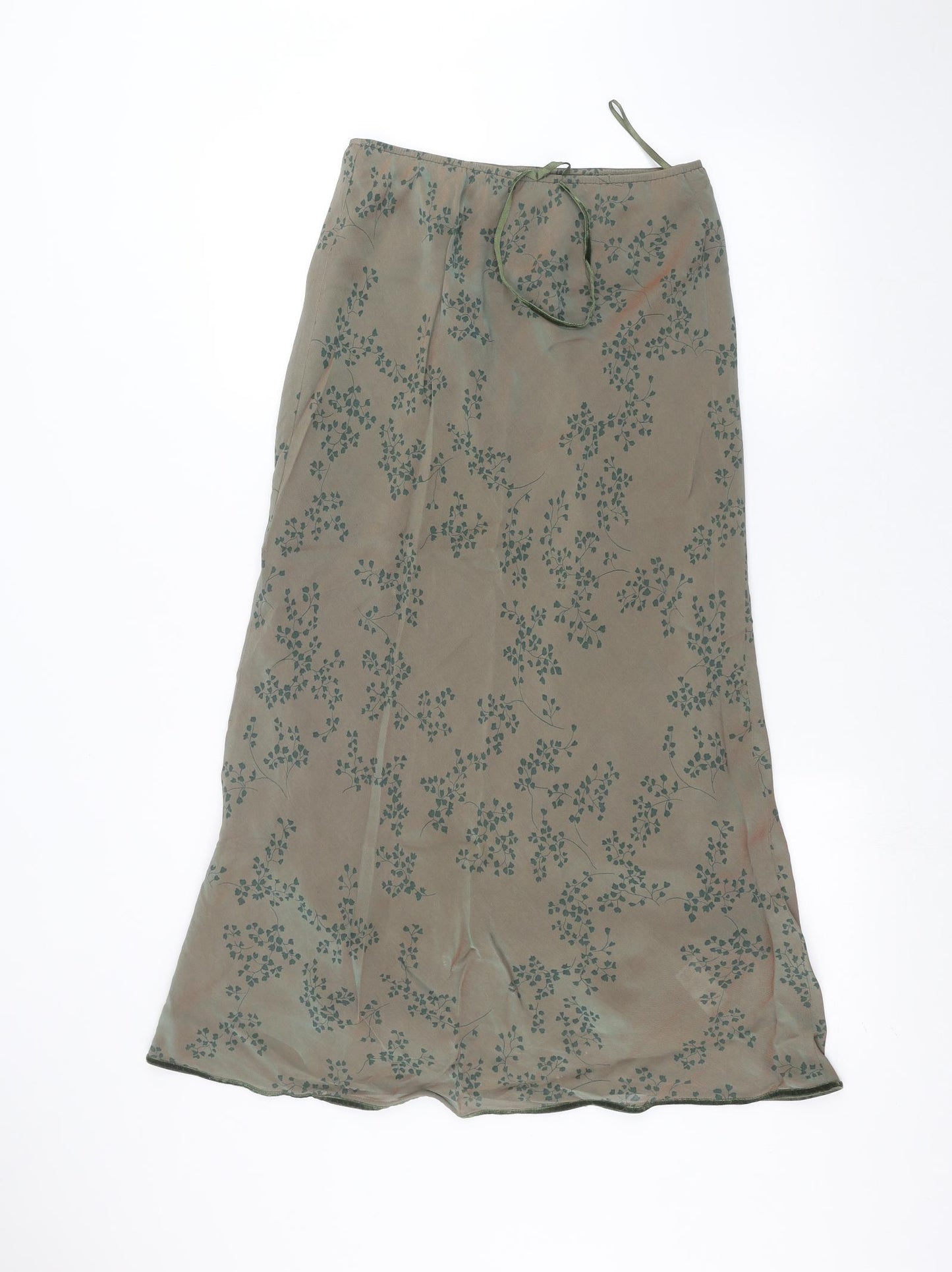 Preworn Womens Green   A-Line Skirt Size 12