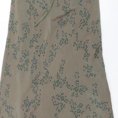 Preworn Womens Green   A-Line Skirt Size 12