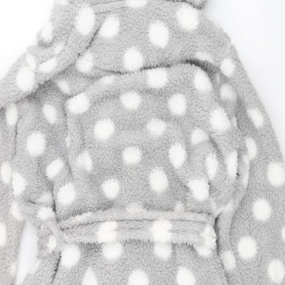 TU Womens Grey Polka Dot  Babydoll Robe Size L