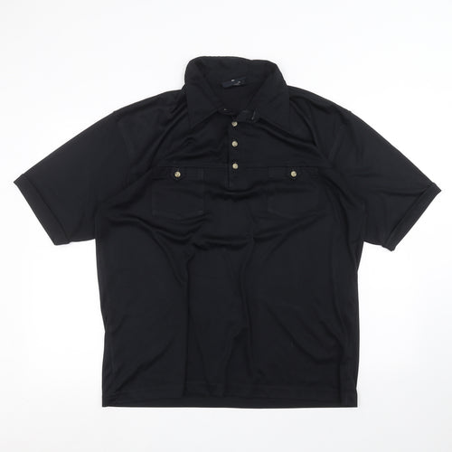 ted taylor Mens Black    Polo Size XL