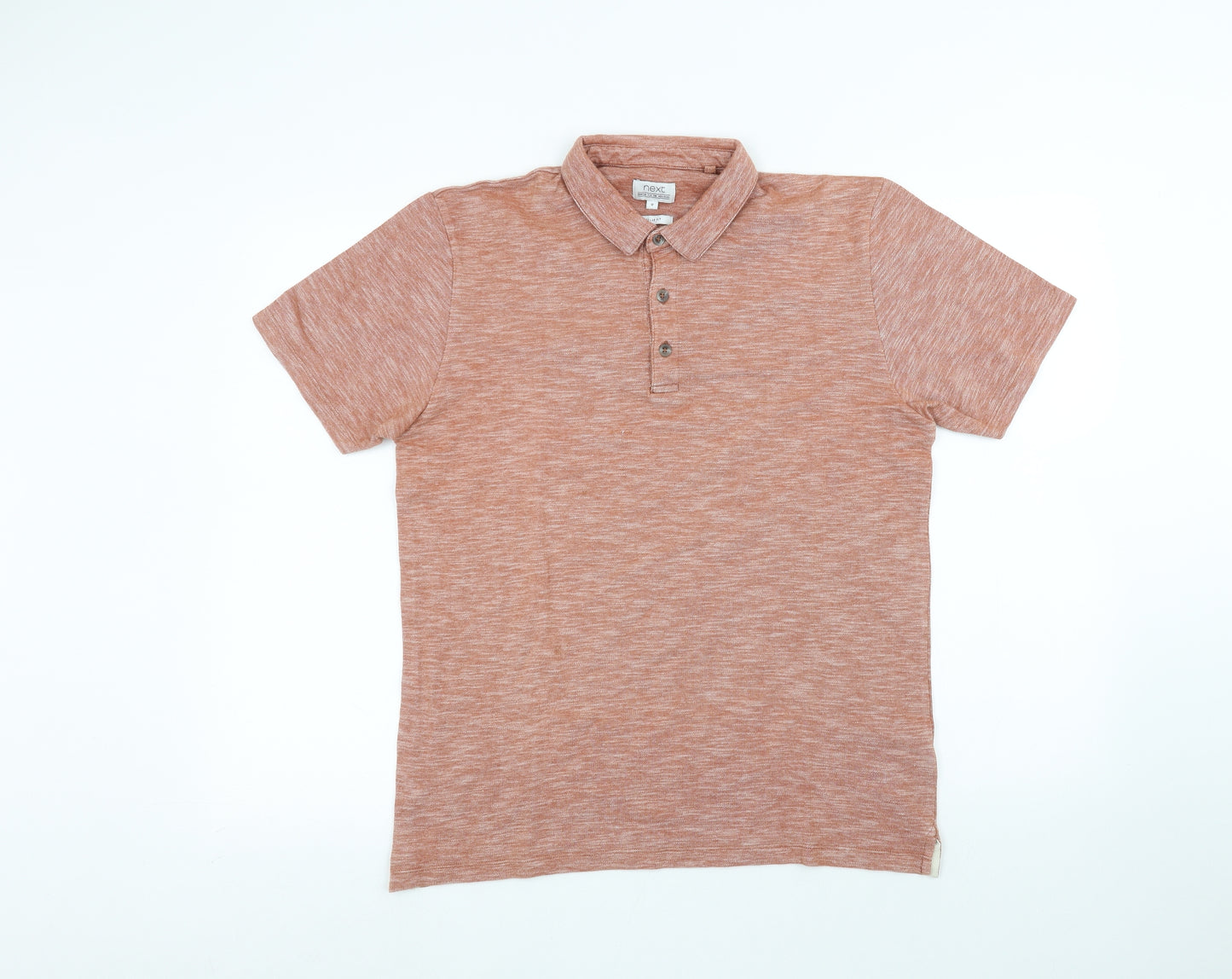 NEXT Mens Orange    Polo Size M