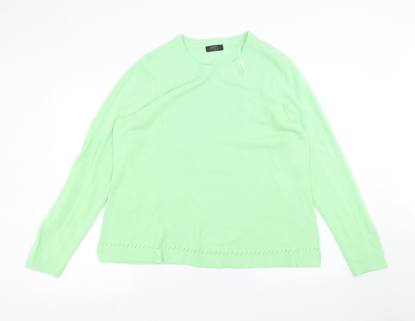 Papaya Womens Green   Pullover Jumper Size 20
