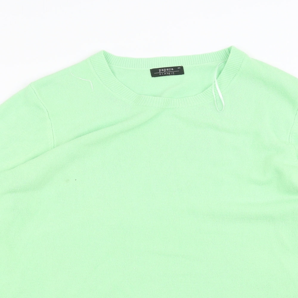 Papaya Womens Green   Pullover Jumper Size 20