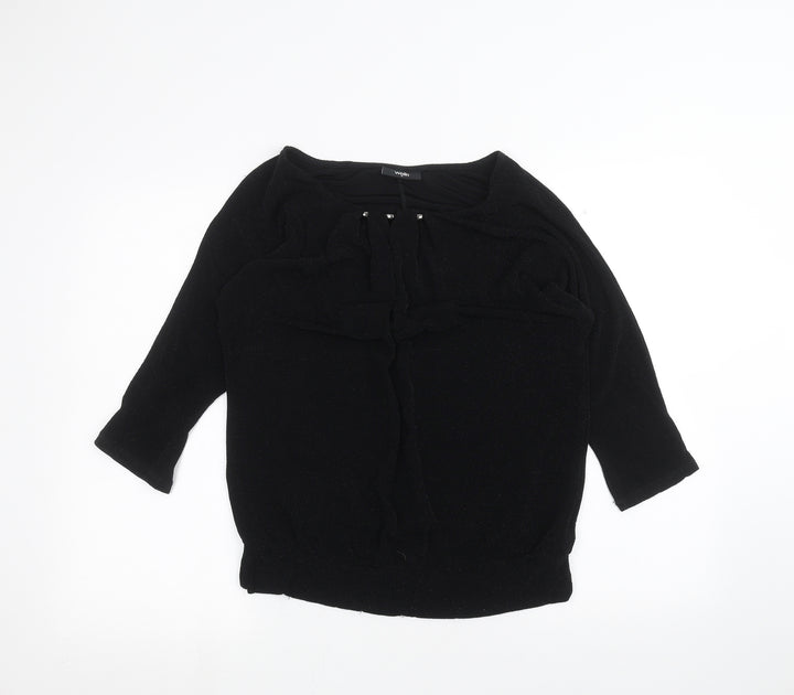Wallis Womens Black   Basic T-Shirt Size M