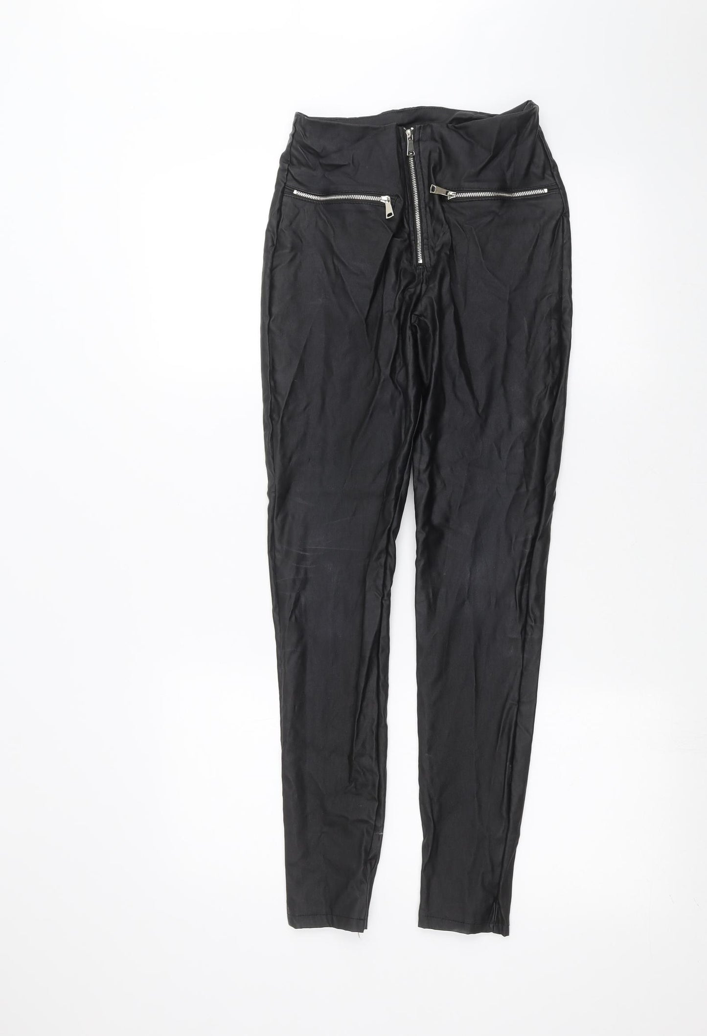 Boohoo Womens Black   Trousers  Size 6 L26 in