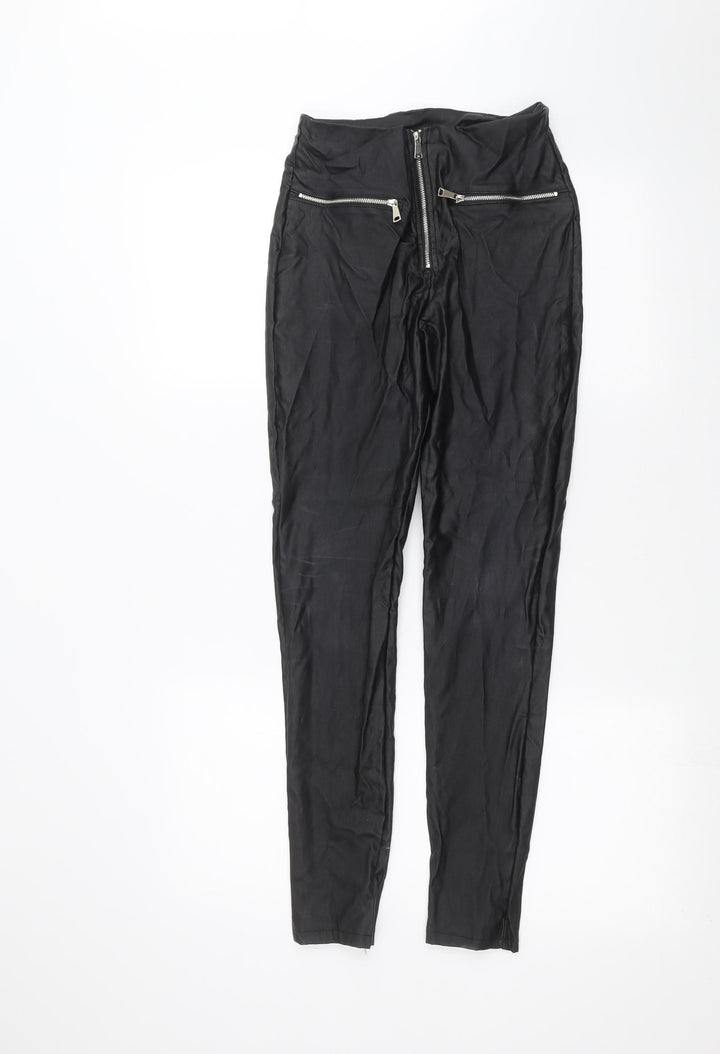 Boohoo Womens Black   Trousers  Size 6 L26 in