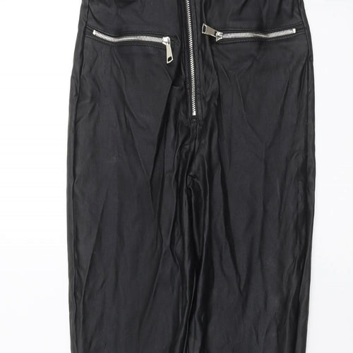Boohoo Womens Black   Trousers  Size 6 L26 in