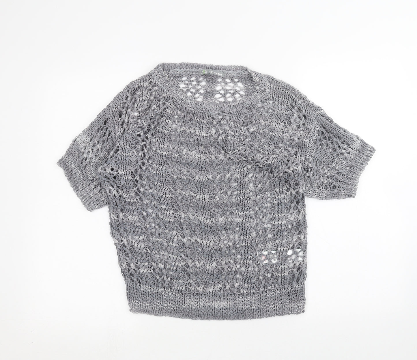 Marks and Spencer Womens Grey   Pullover Jumper Size 10