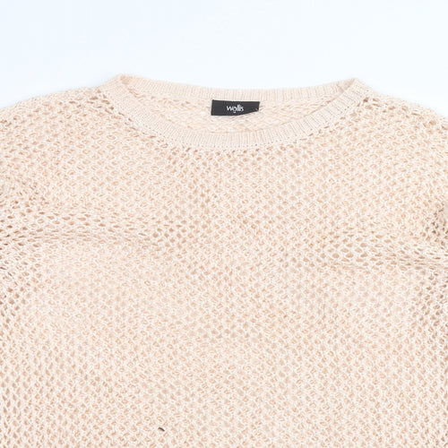 Wallis Womens Pink   Pullover Jumper Size M