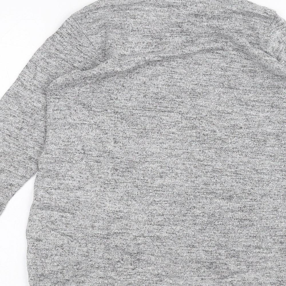 meybiy kids Girls Grey   Basic T-Shirt Size 9-10 Years