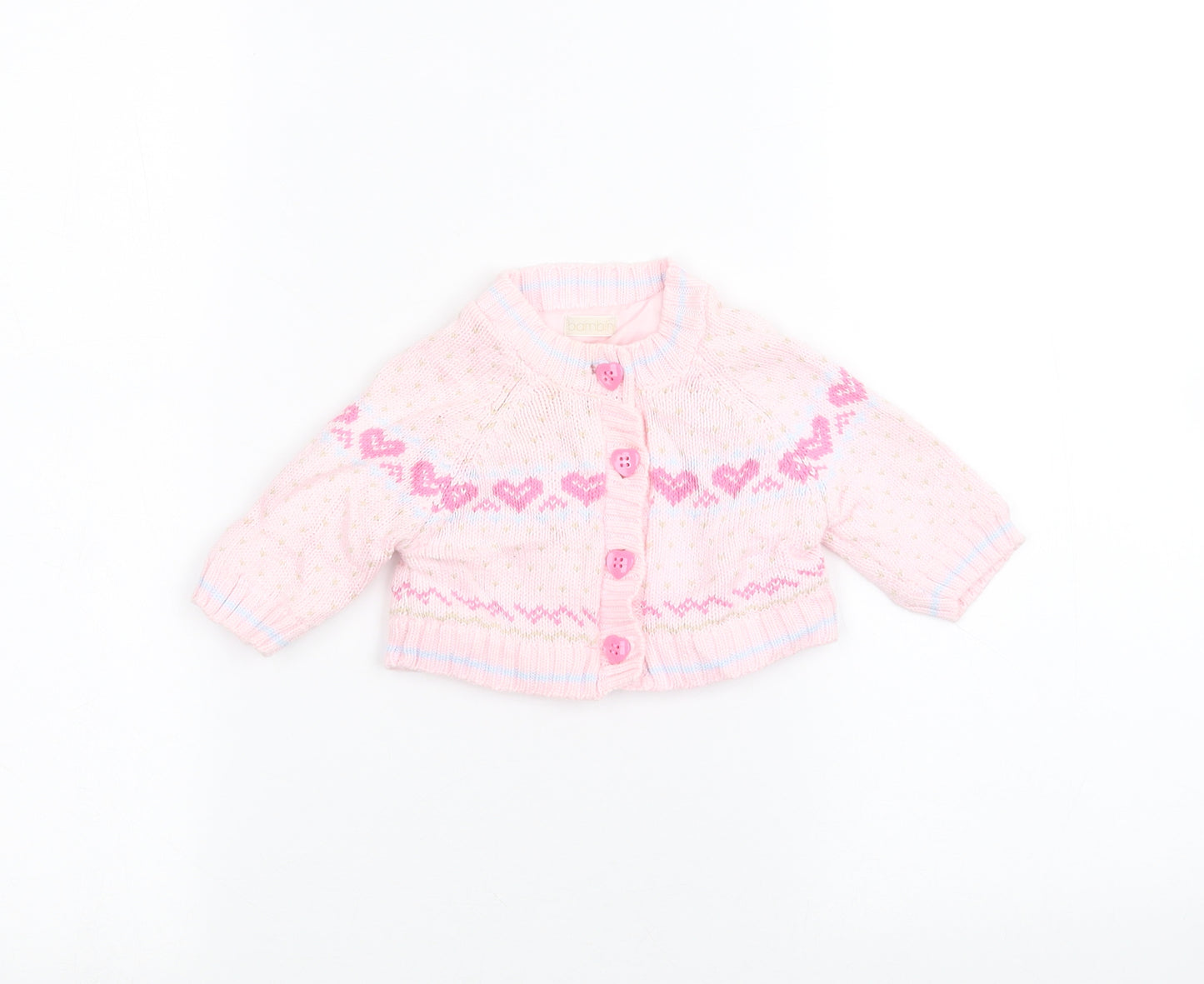 BHS Baby Pink   Jacket Coatigan Size 0-3 Months