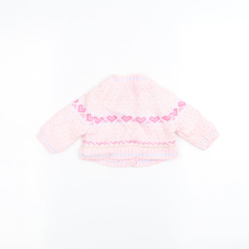 BHS Baby Pink   Jacket Coatigan Size 0-3 Months