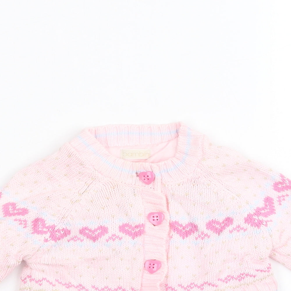 BHS Baby Pink   Jacket Coatigan Size 0-3 Months