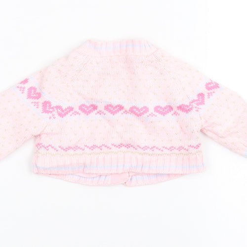 BHS Baby Pink   Jacket Coatigan Size 0-3 Months