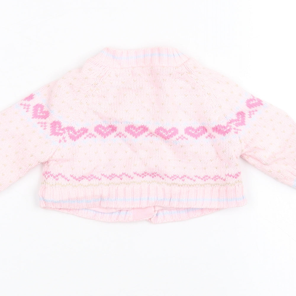 BHS Baby Pink   Jacket Coatigan Size 0-3 Months