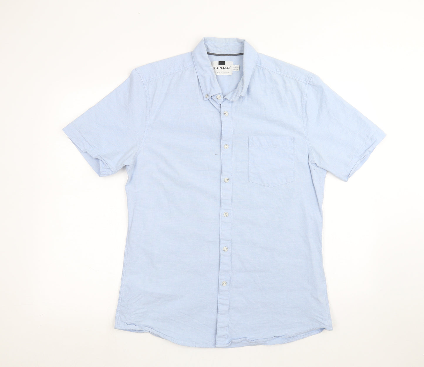 Topman Mens Blue    Dress Shirt Size L
