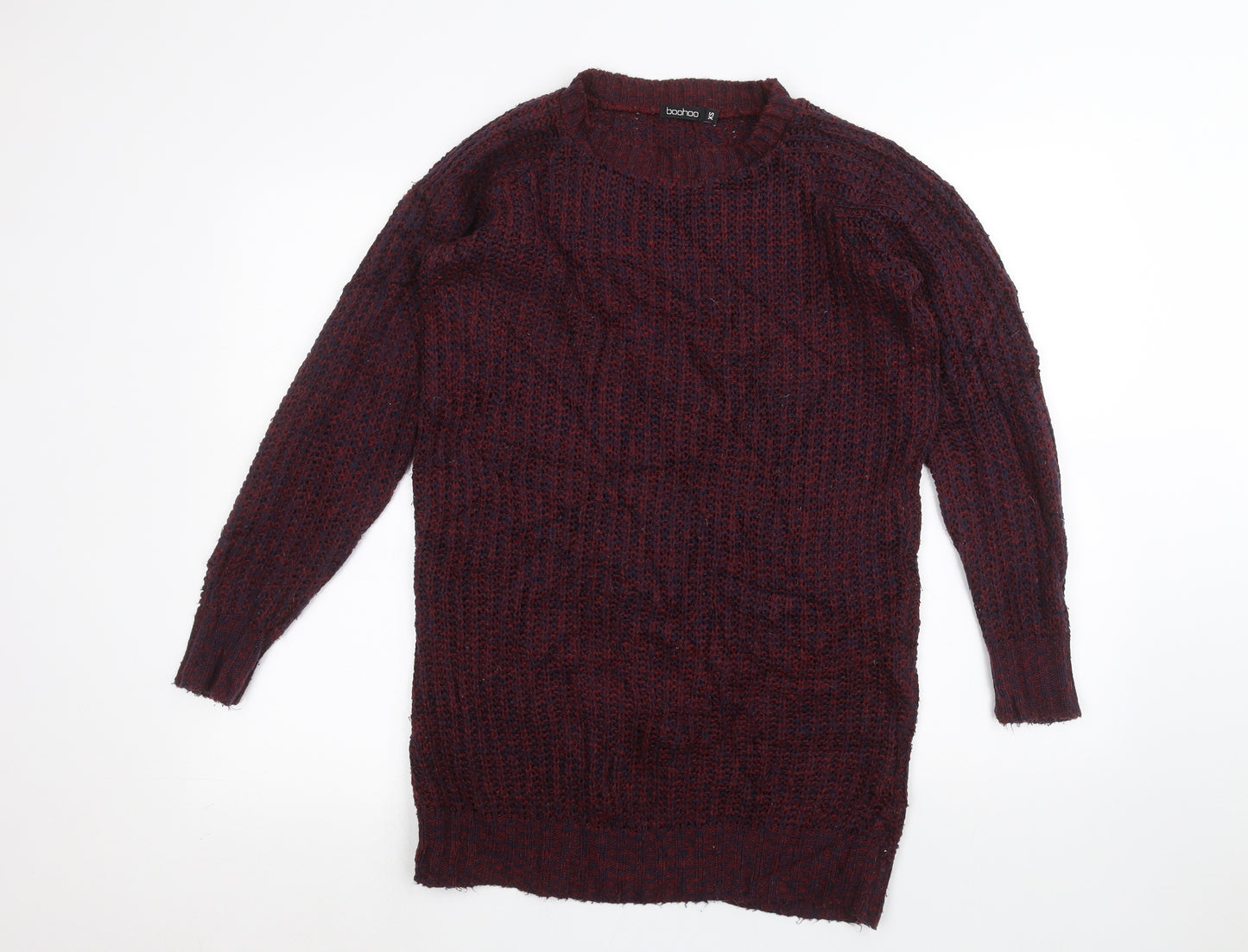 Boohoo Womens Red   Pullover Jumper Size XS