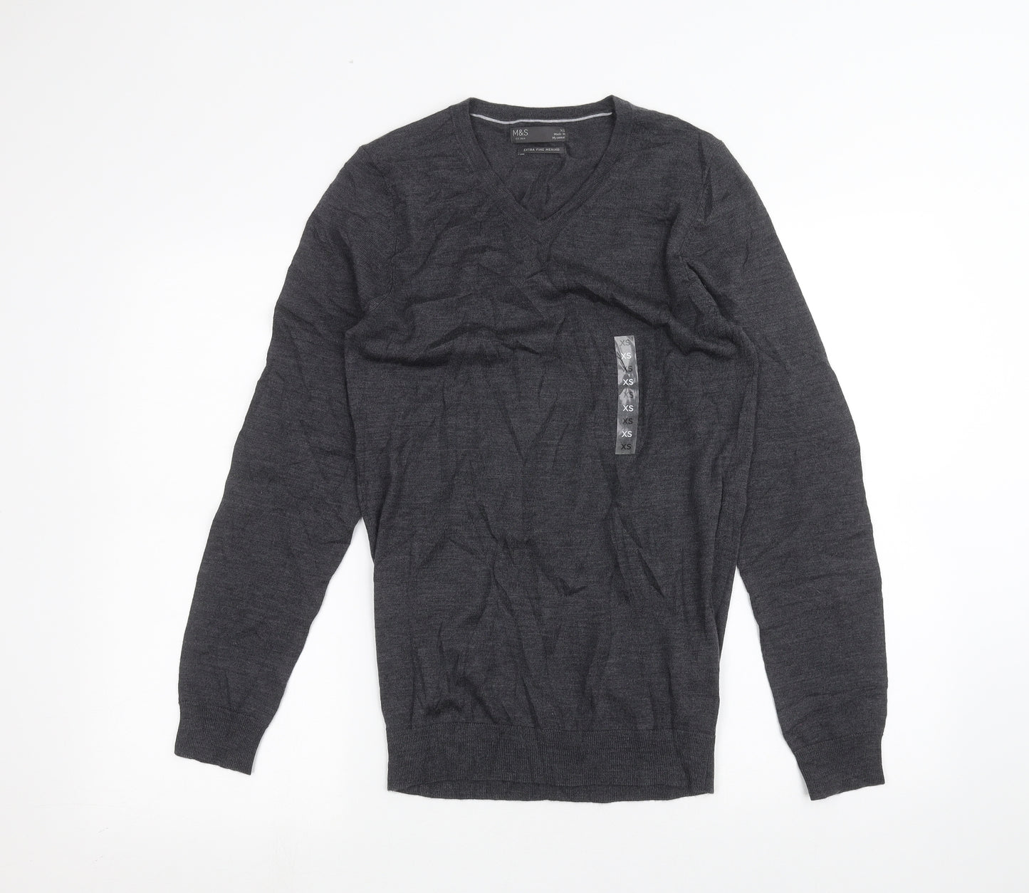 Marks and Spencer Mens Grey    T-Shirt Size XS