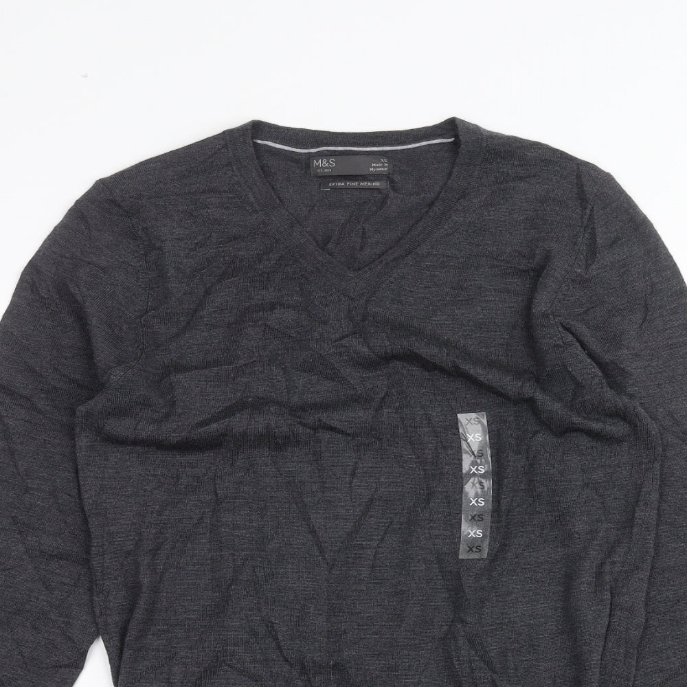 Marks and Spencer Mens Grey    T-Shirt Size XS