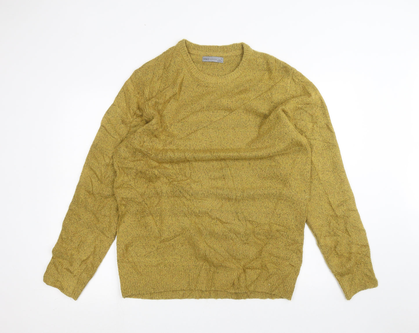 Marks and Spencer Womens Yellow   Pullover Jumper Size XL