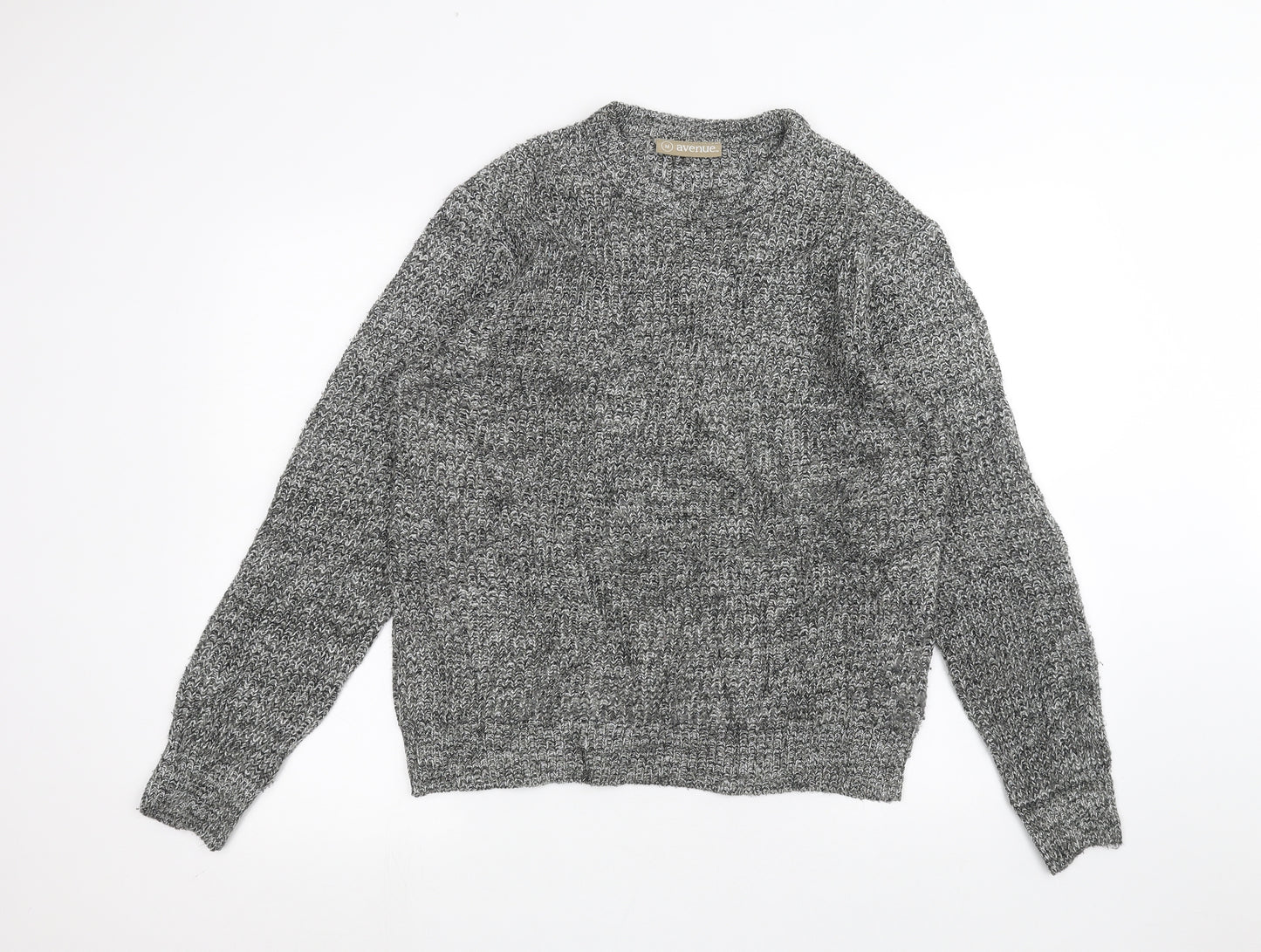 Avenue Mens Grey   Pullover Jumper Size M