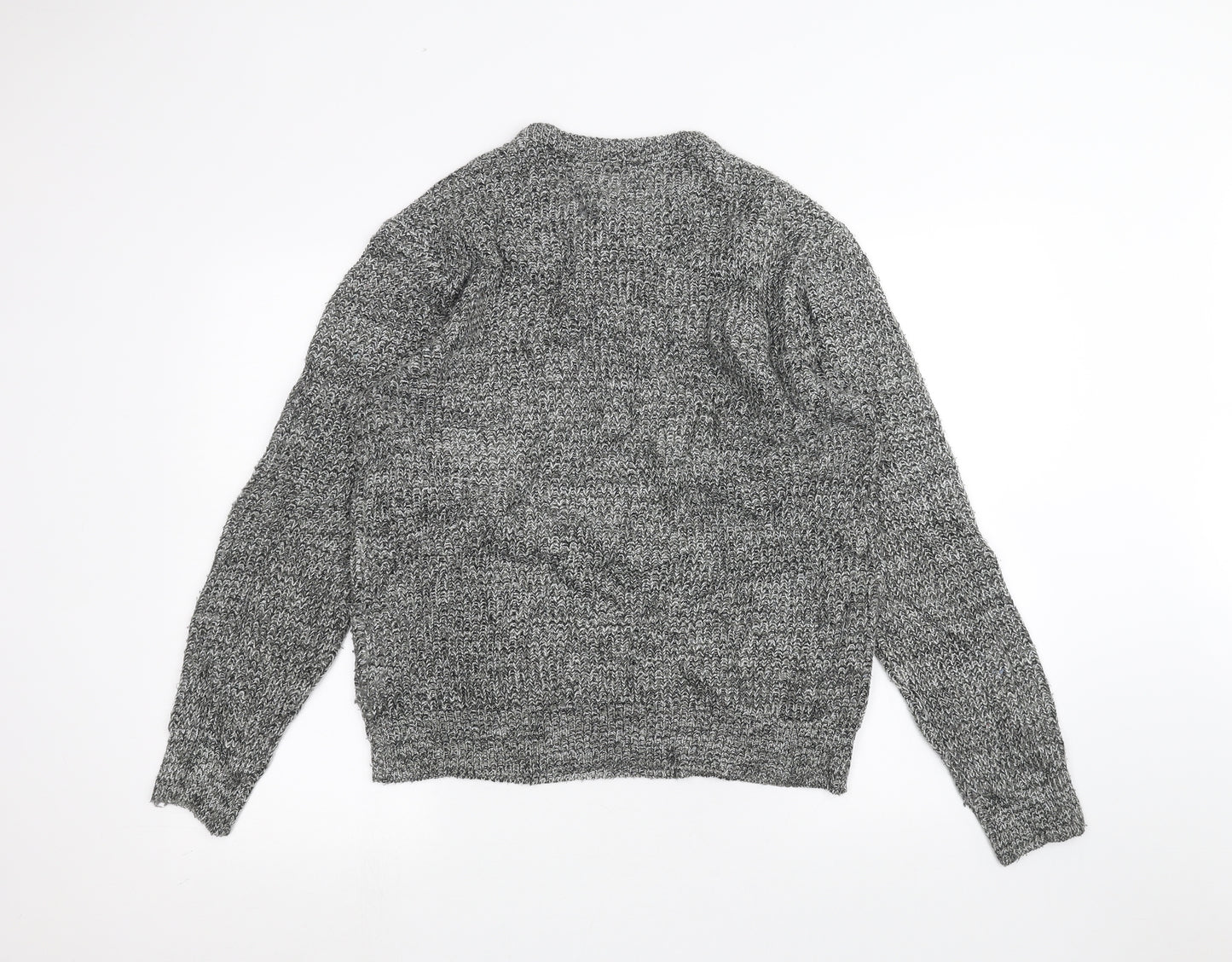 Avenue Mens Grey   Pullover Jumper Size M