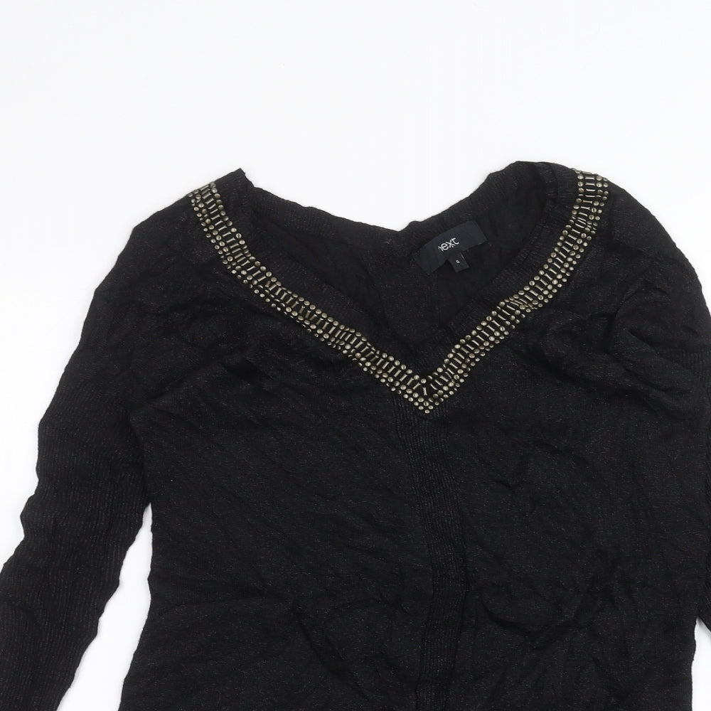 NEXT Womens Black   Basic T-Shirt Size 6