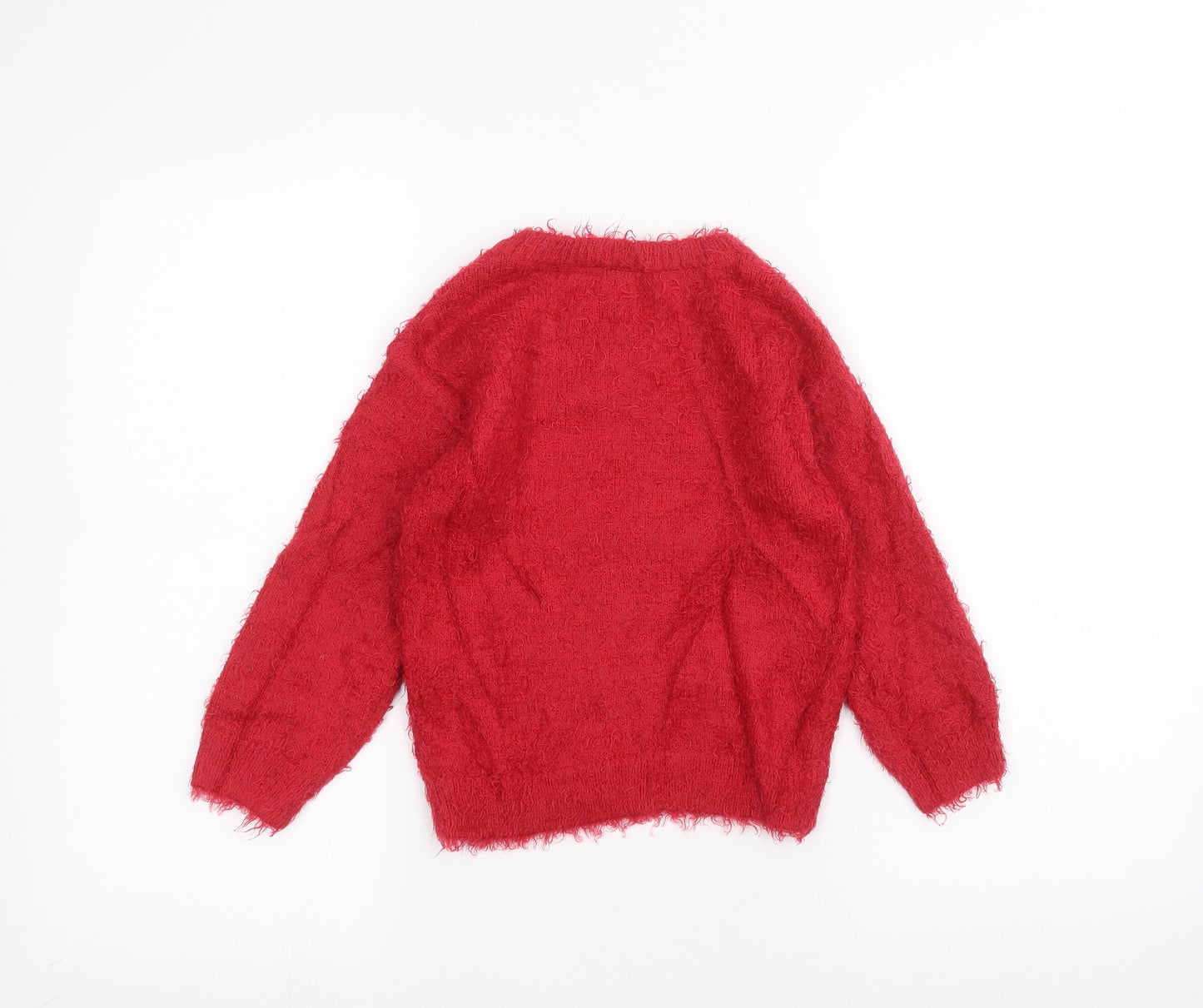 TU Girls Red   Pullover Jumper Size 5 Years