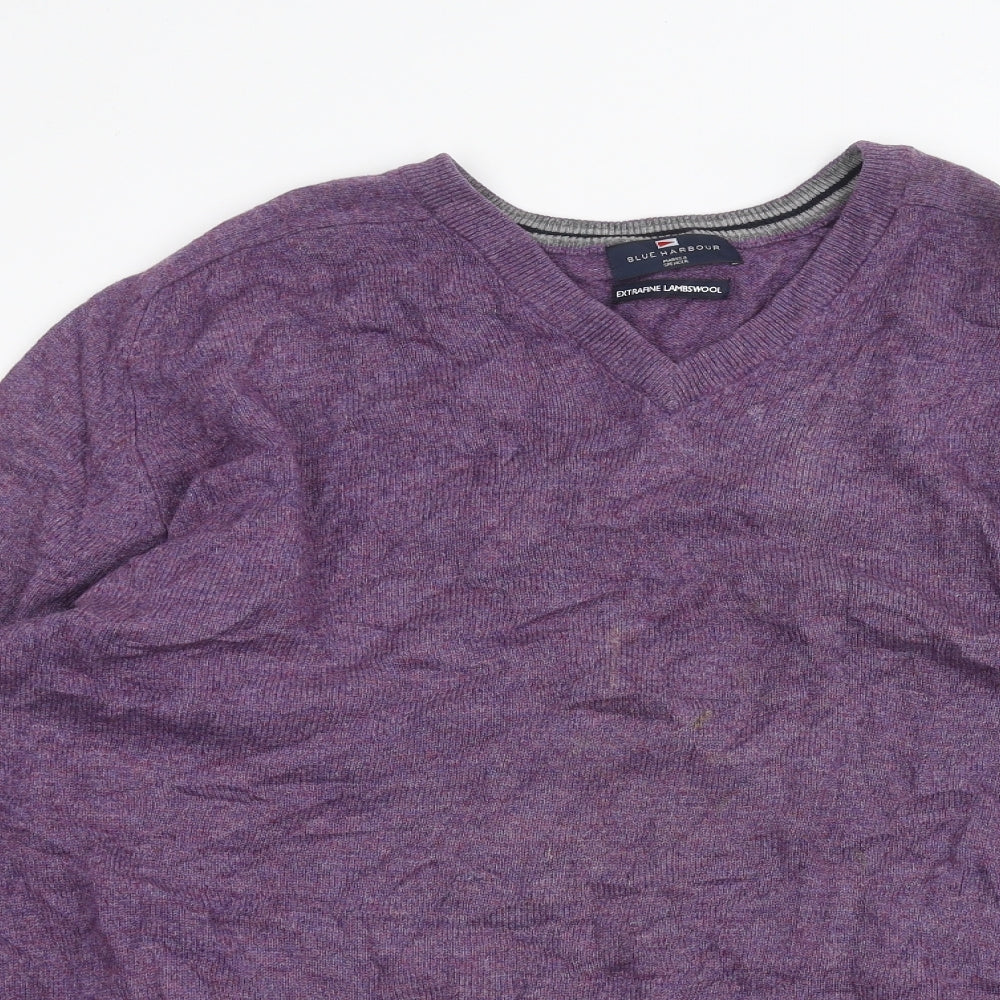 Marks and Spencer Mens Purple   Pullover Jumper Size L