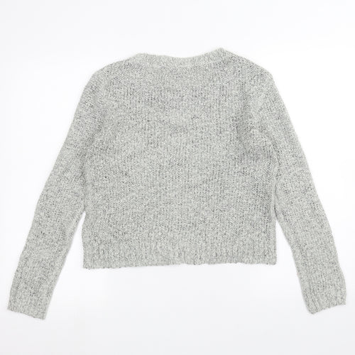 H&M Womens Grey   Pullover Jumper Size S