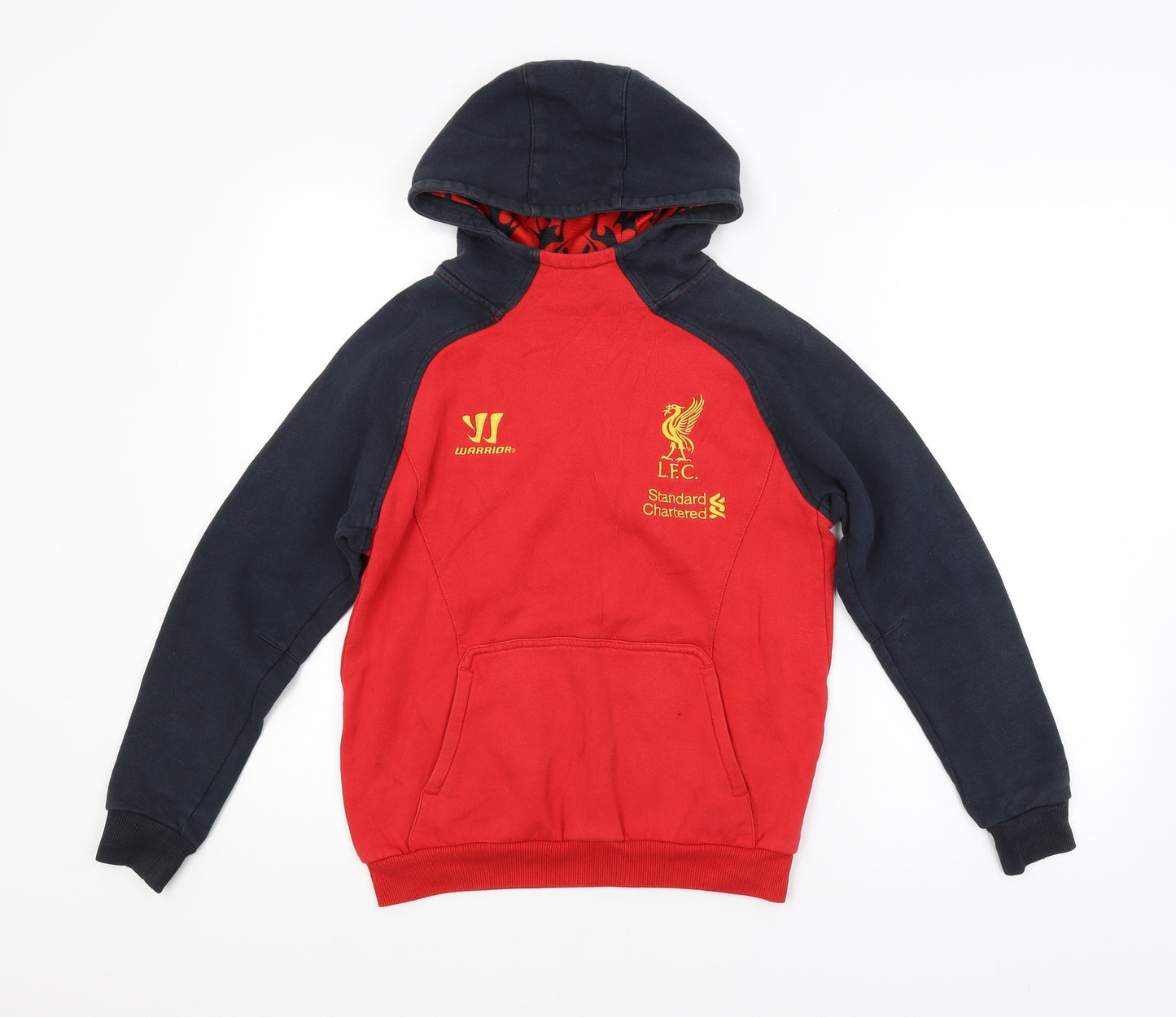 Preworn Boys Red   Pullover Hoodie Size 10-11 Years  - LIVERPOOL FC
