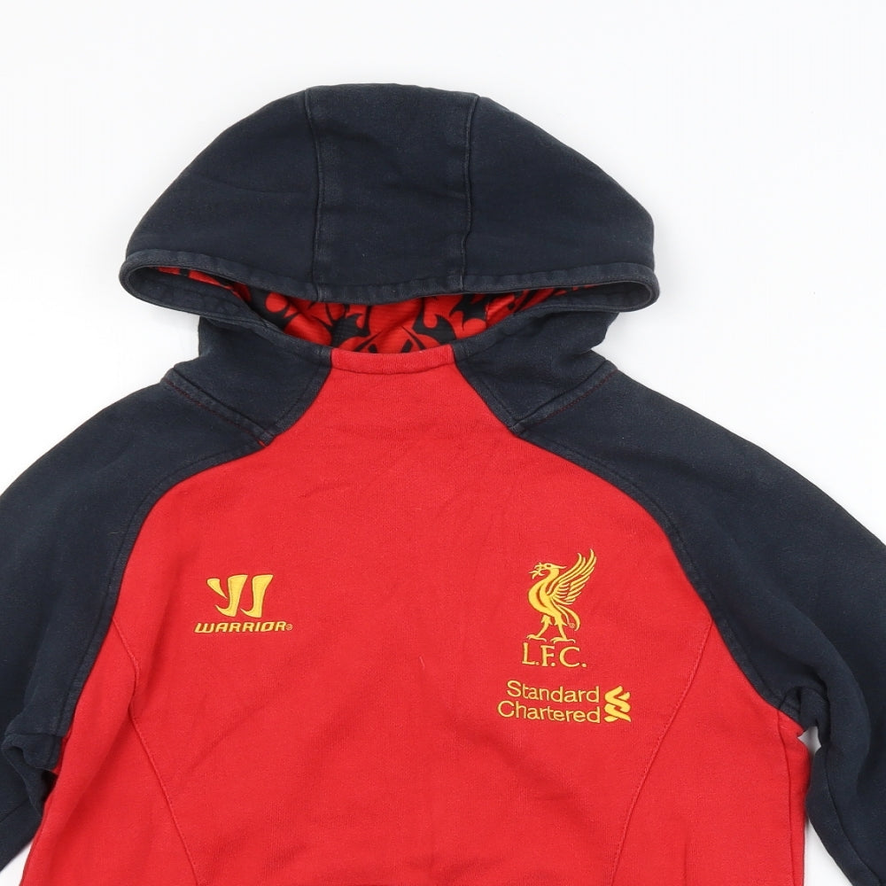 Preworn Boys Red   Pullover Hoodie Size 10-11 Years  - LIVERPOOL FC