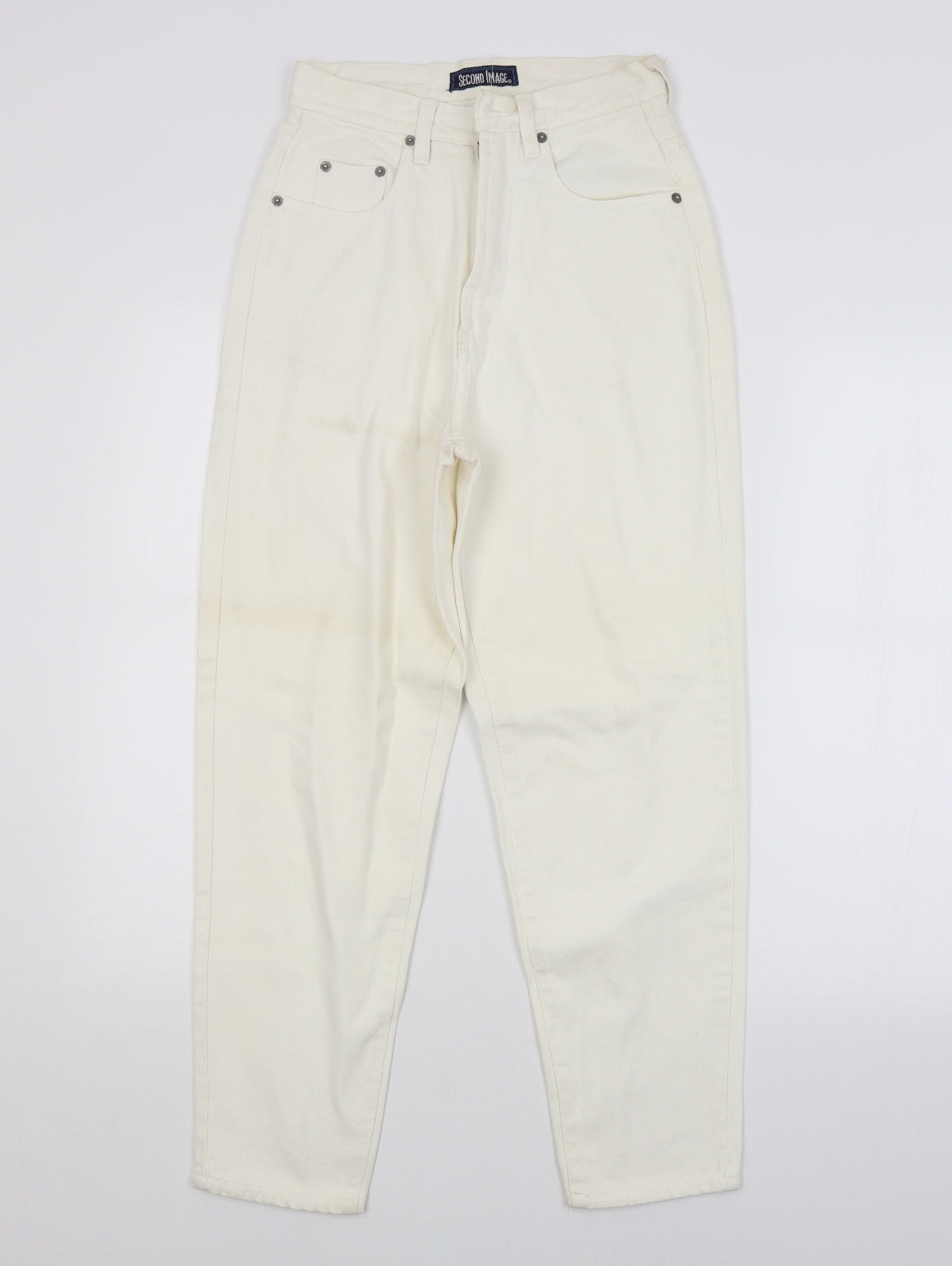 SECOND IMAGE Womens White   Straight Jeans Size 10 L26 in